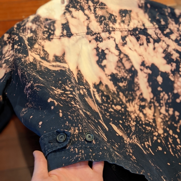 Vintage Bleach Dyed Polo Jacket - Picture 8 of 10